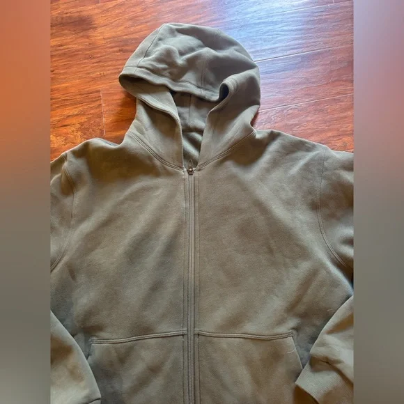 Lululemon Steady State Fleece Lined Full Zip Hoodie Green Size Large